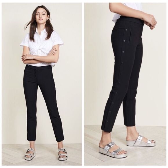 TIBI Anson Side Snap Button Trousers Size 0 - Picture 1 of 13